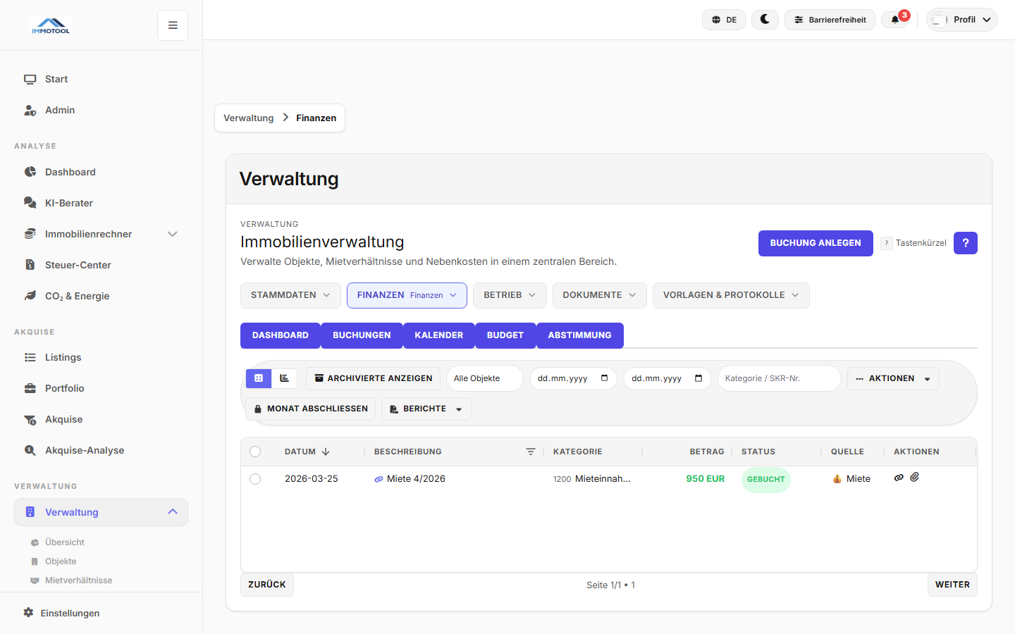 Finanzen und Buchhaltung