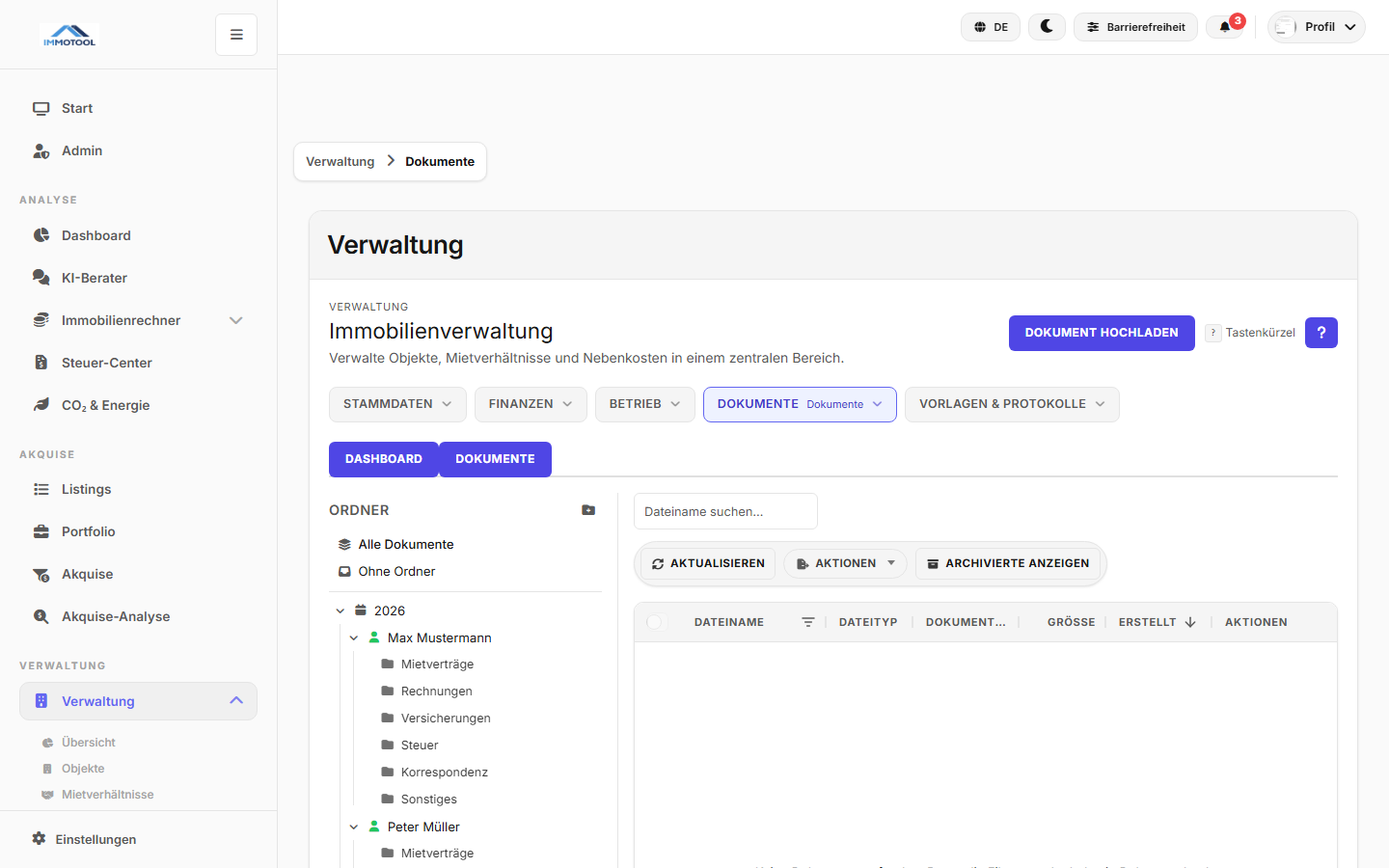 Dokumentenverwaltung